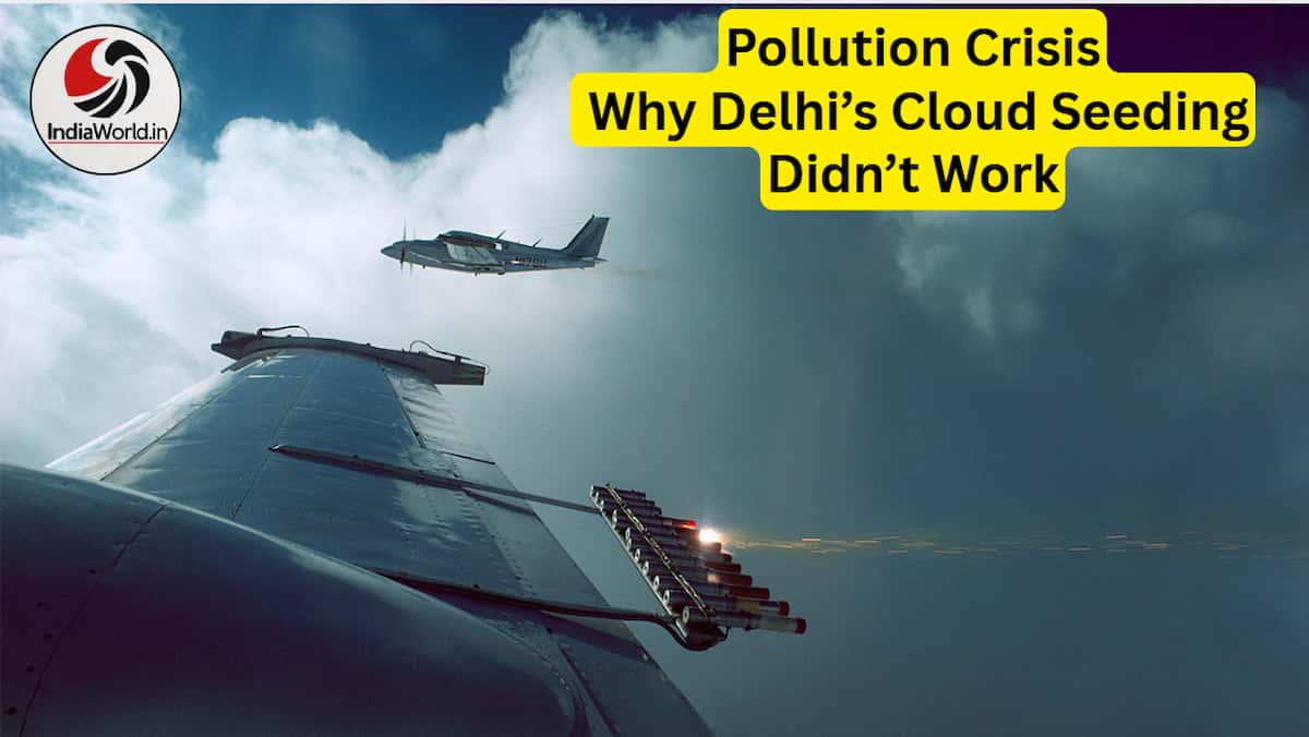 Cloud seeding trials in Burari, Delhi