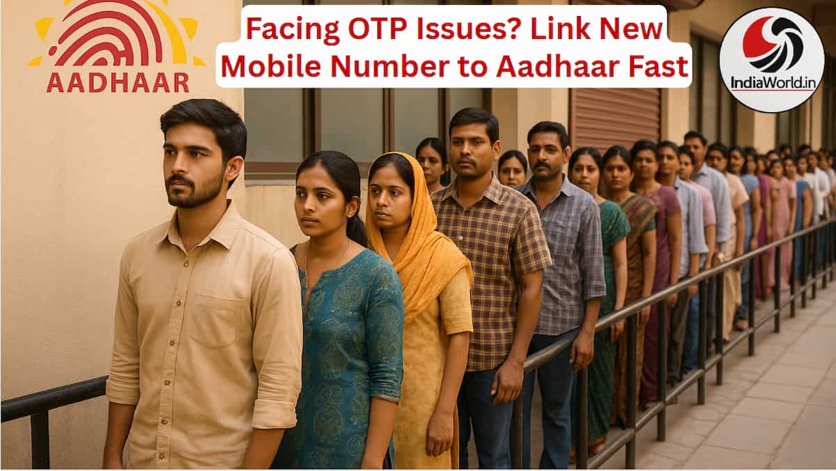 Update Aadhaar mobile number offline