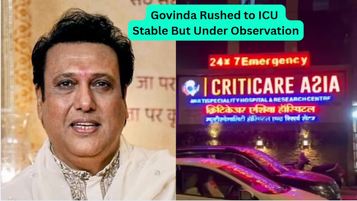 Govinda hospitalised Govinda hospitalised