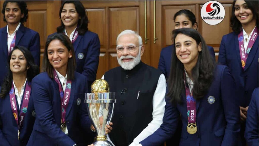 Smriti Mandhana PM Modi meeting Delhi