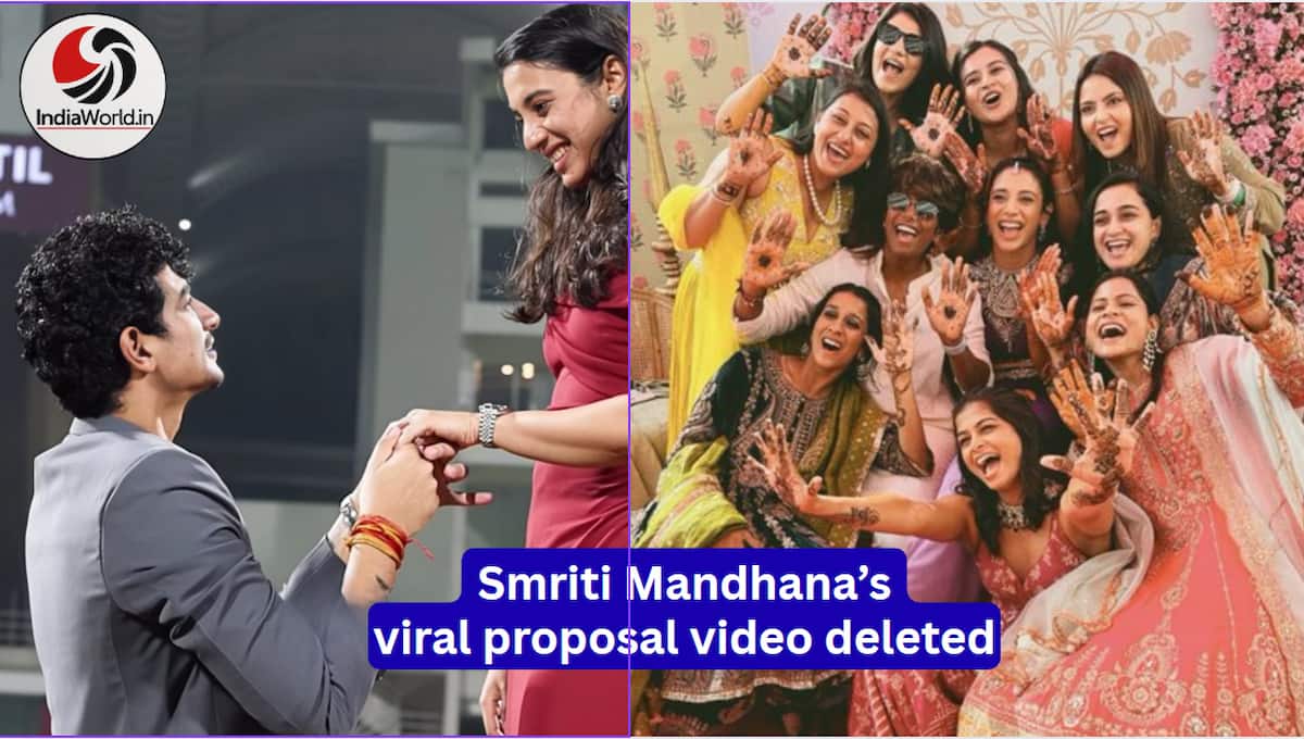 Smriti Mandhana deletes wedding posts