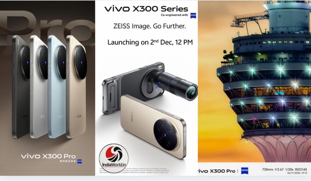 IndiaWorld IndiaWorld Vivo X300 Zeiss teleconverter