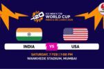 India vs USA T20 World Cup 2026 India vs USA T20 World Cup 2026