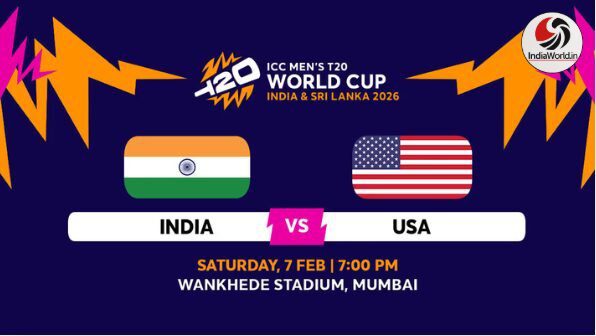 India vs USA T20 World Cup 2026 India vs USA T20 World Cup 2026